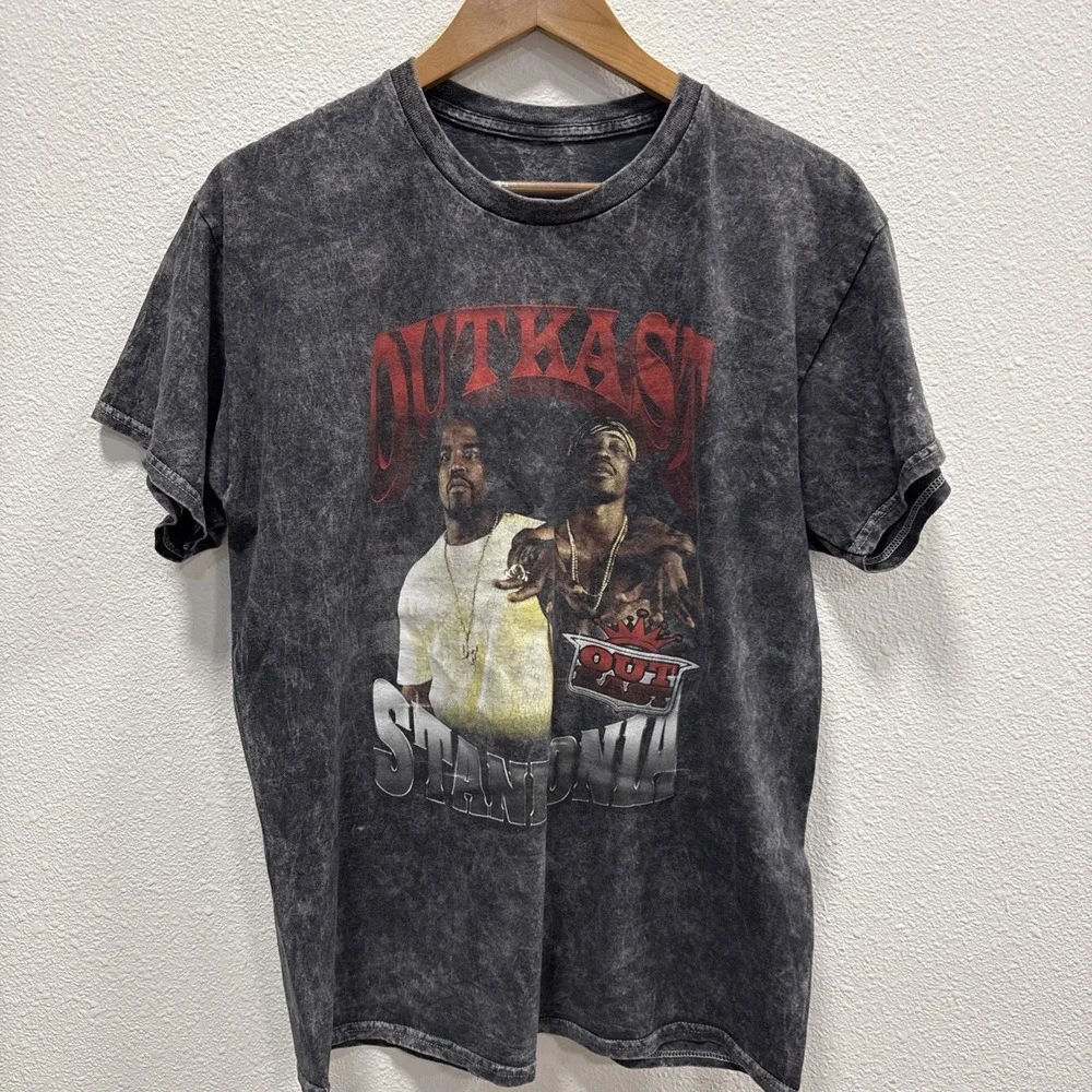Outkast Vintage Style T Shirt Size L Big Boi Andre 3000 Atlanta Rap Tee‎